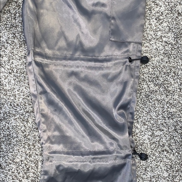 ASOS Slim Cargo Pants in Gray with Black Trims - Picture 5 of 5